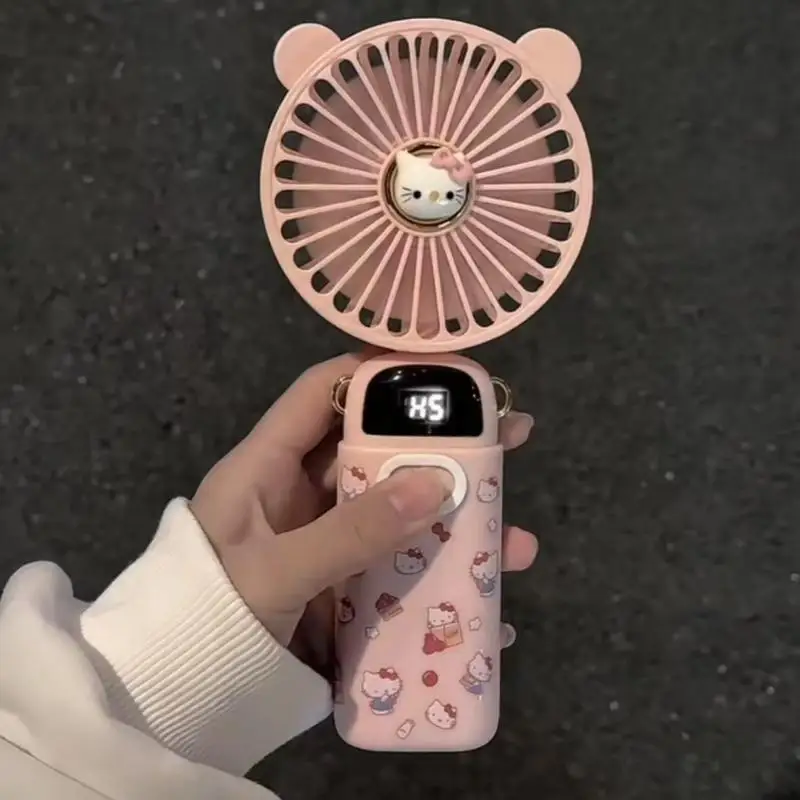 

Sanrio Summer Small Fan Cute Anime Cartoon Student Girl Children Mini Fan Outdoors Portable Fan Campus Kawaii Gift Handheld Fan