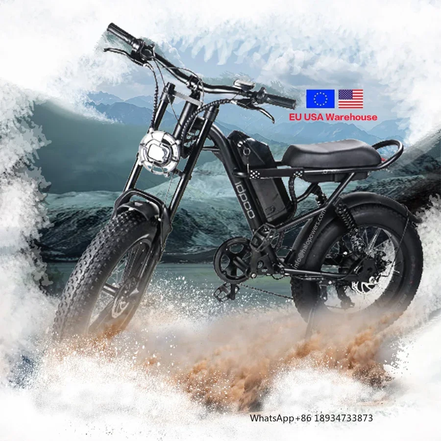 usa eu Stock 500w 750w electric bike free shipping fat tire elektrische fatbike bicycle E-bike Mountain Snow Off road 20 inch Z8