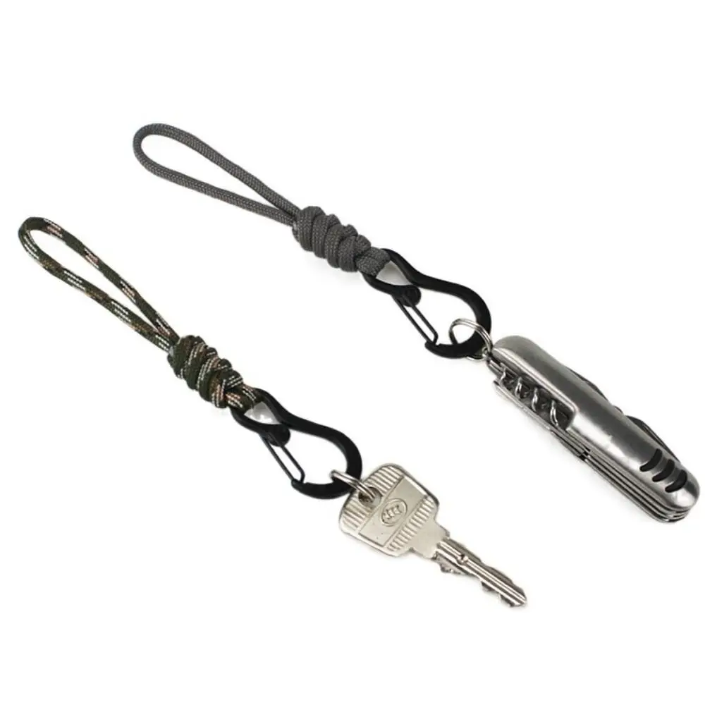 

High Strength Paracord Lanyard Multifunctional Anti-lost Braided Woven Keychain Stable Wear-resistant Paracord Keychain