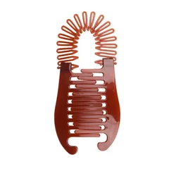 Soft Bendable Hair Comb Hair Claw Women Hair Comb Banana Clip Hair Riser Claw Hair Accessories Fashion Plastic Flexible Headwear