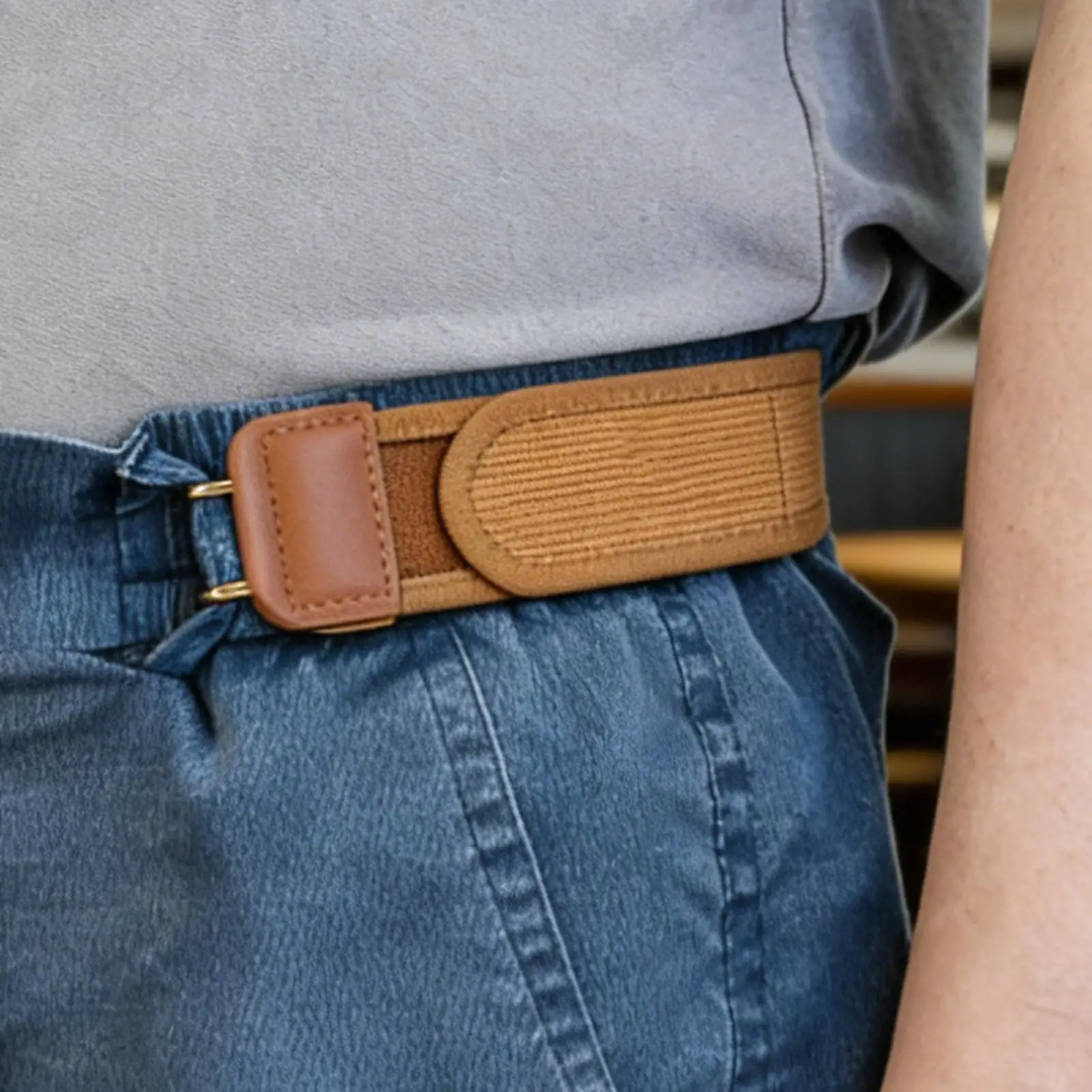 Elastic Belts No Buckle Elastic Belt For Women Men Unisex Stretch Belt For Pants Jeans Casual Buckle Free Adjustable  Belt