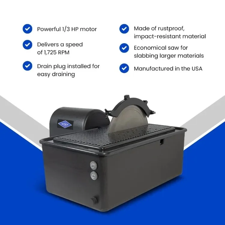 

Лапидарная пила для резки камня и стекла, станок для обрезки с двумя 10-дюймовыми алмазными дисками