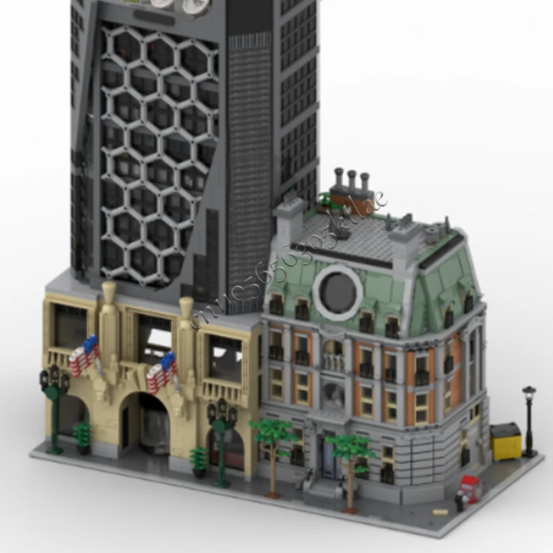 5595 Parts MOC City Street Views Construction Modular Town Building Block Diy Educational Assembly Children Toys Christmas Gift