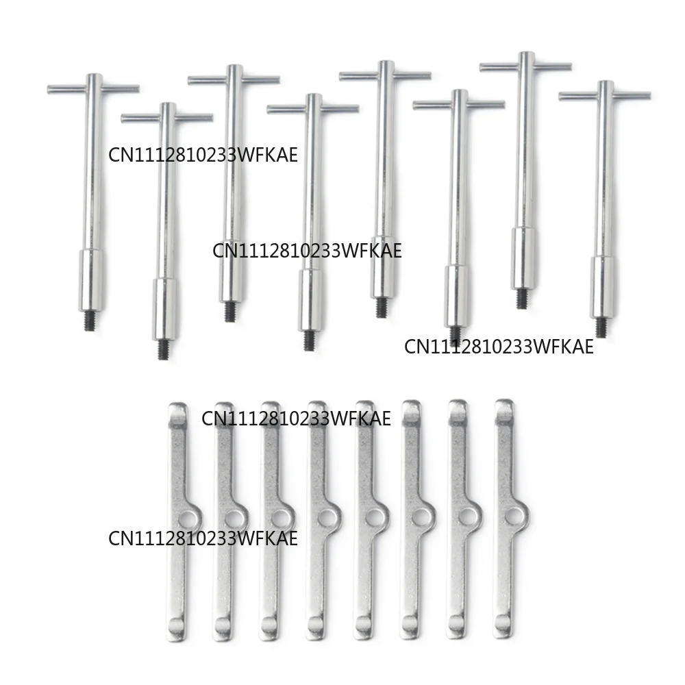 For Chevy Chrome Tall T-Bar Valve Cover Hold Down Kit SBC 283 327 350 Bolts Tabs