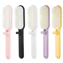 Foldable Hair Comb Portable Detangling Hair Brush Hair Brush Head Massager Travel Combs Hair Styling Accessories