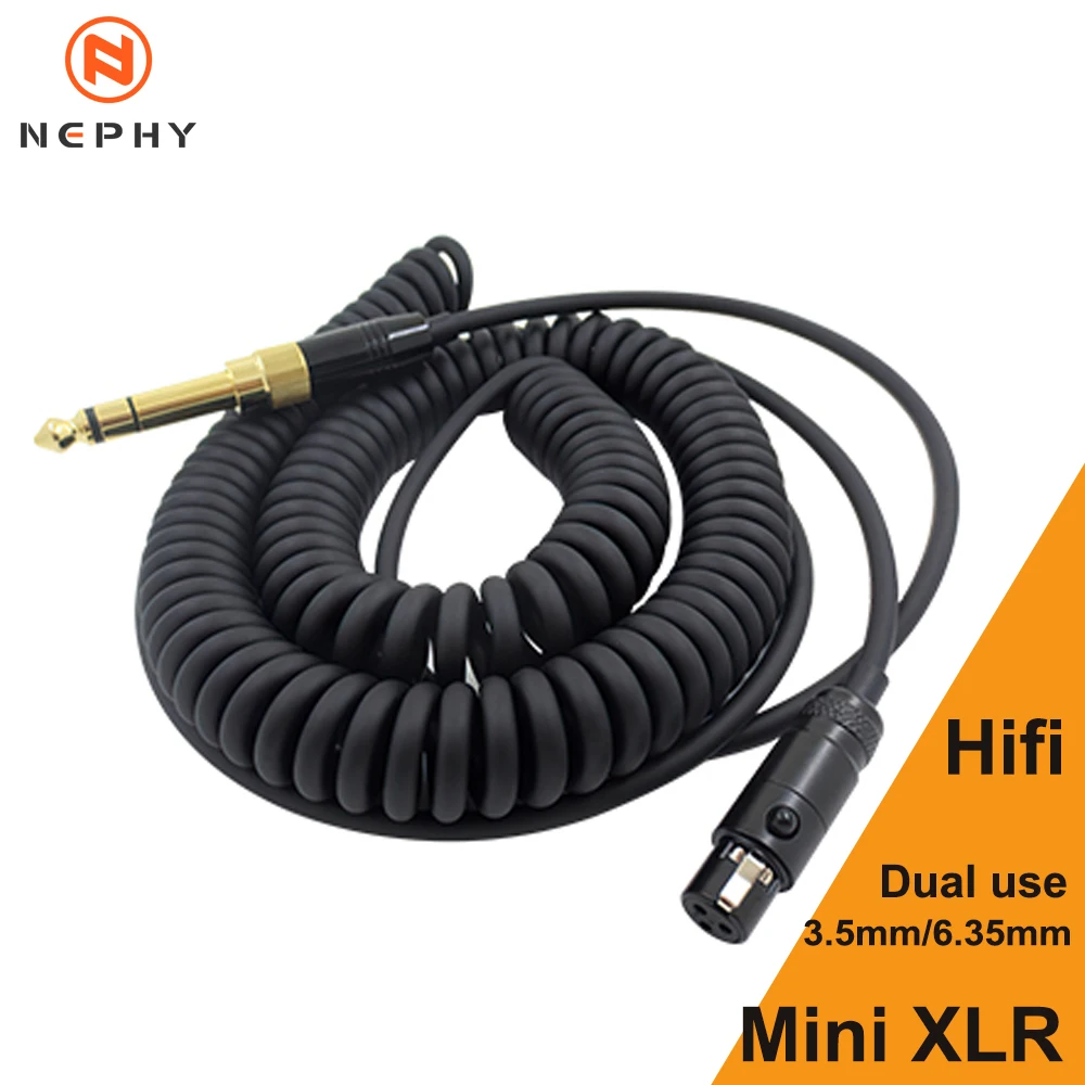 3,5 мм к мини XLR женскому стерео аудиокабелю TRS 6,35 мм к 3-контактному кабелю Cannon MiniXLR для наушников AKG Q701 K712 K702 K550 K240
