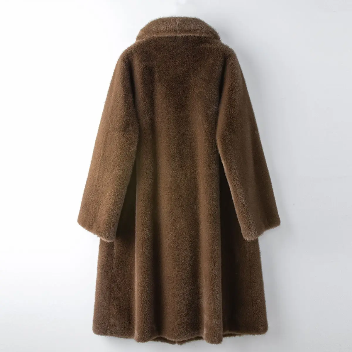 2024 Winter New Thickened Long Gold Mink Fur Ekologiczny płaszcz z imitacji futra norek dla kobiet