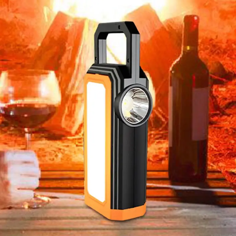 Solar Flashlight Lantern Foldable Solar LED Lamp Ultra Brightness Camping Lantern Portable Waterproof Glare LED For Outdoor