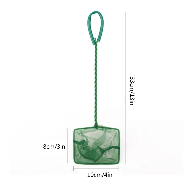 E15D Aquarium Fish Net Fine Mesh Skimmer Filter Quick Catching Net 4-Inch