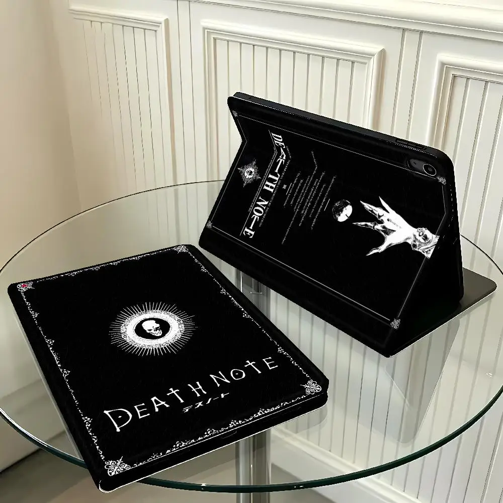 Case for Apple iPad Pro11 13 10th 7/8/9th Air 11 13 M4 M3 M2 A16 2026 With Pencil Holder Air 4/5/6th DEATH NOTE Anime