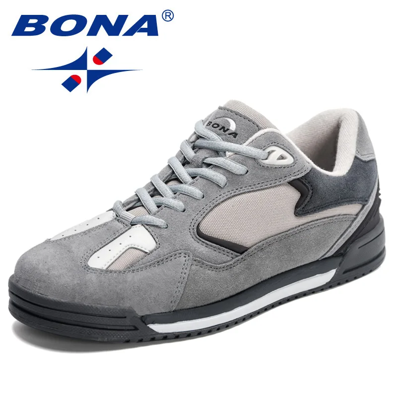 

BONA 2023 New Designers Retro Wild Casual Skateboarding Tennis Shoe Men Brand Walking Jogging Shoes Mansculino