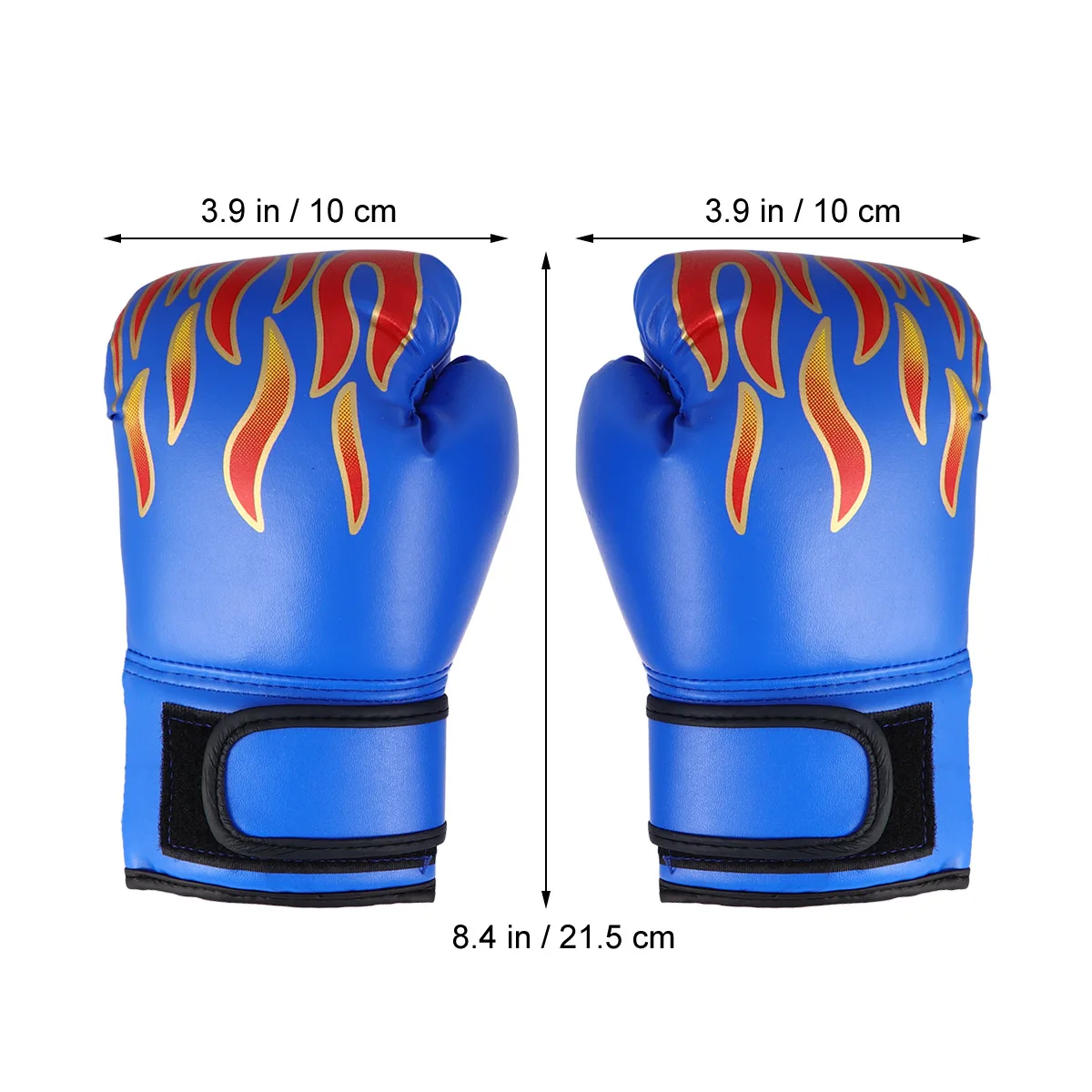 

Children Pu Boxing Gloves Mitts Flame Pattern Training Gloves For Kickboxing Karate Thai Sparring Taekwondo Fighting Sport