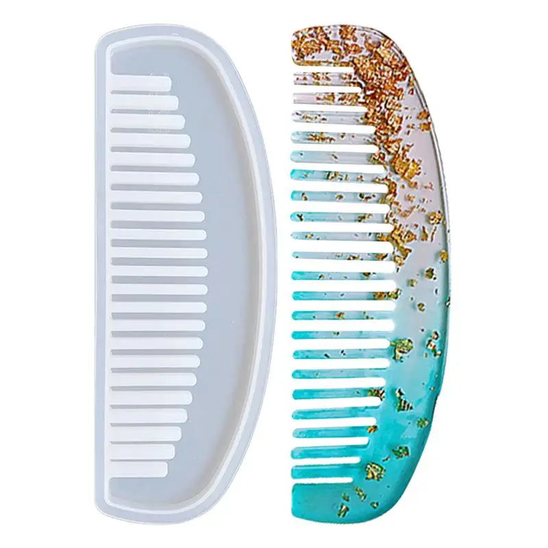 Comb Molds For Epoxy Resin Reusable Hair Brush Mould Hairbrush Silicone Epoxy Resin Casting Mold For Jewelry Art Making Handmade