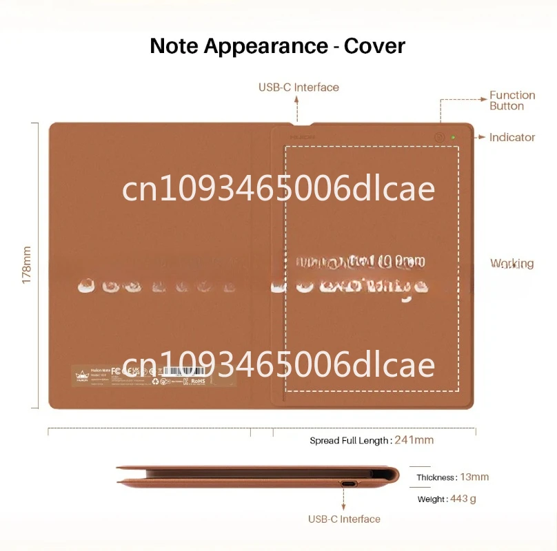 suitable for bookkeeping business travel drawing taking class notes multifunction  wireless connection smart notebook X10