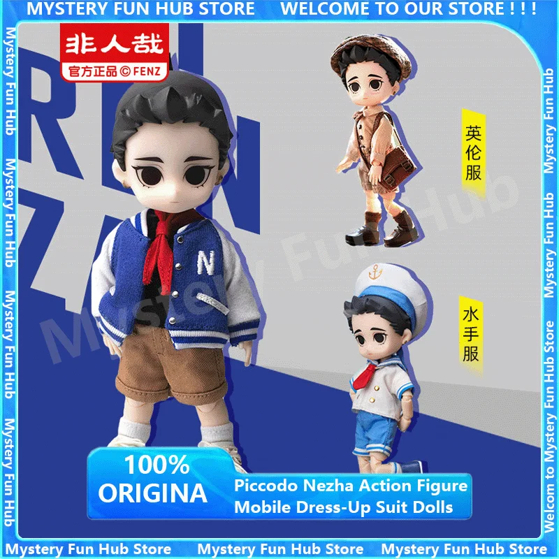 

Original Piccodo Nezha Action Figure Mobile Dress-Up Suit Dolls Clothes Suit Cute Ob11 1/12 Ornaments Model Birthday Toys Gifts