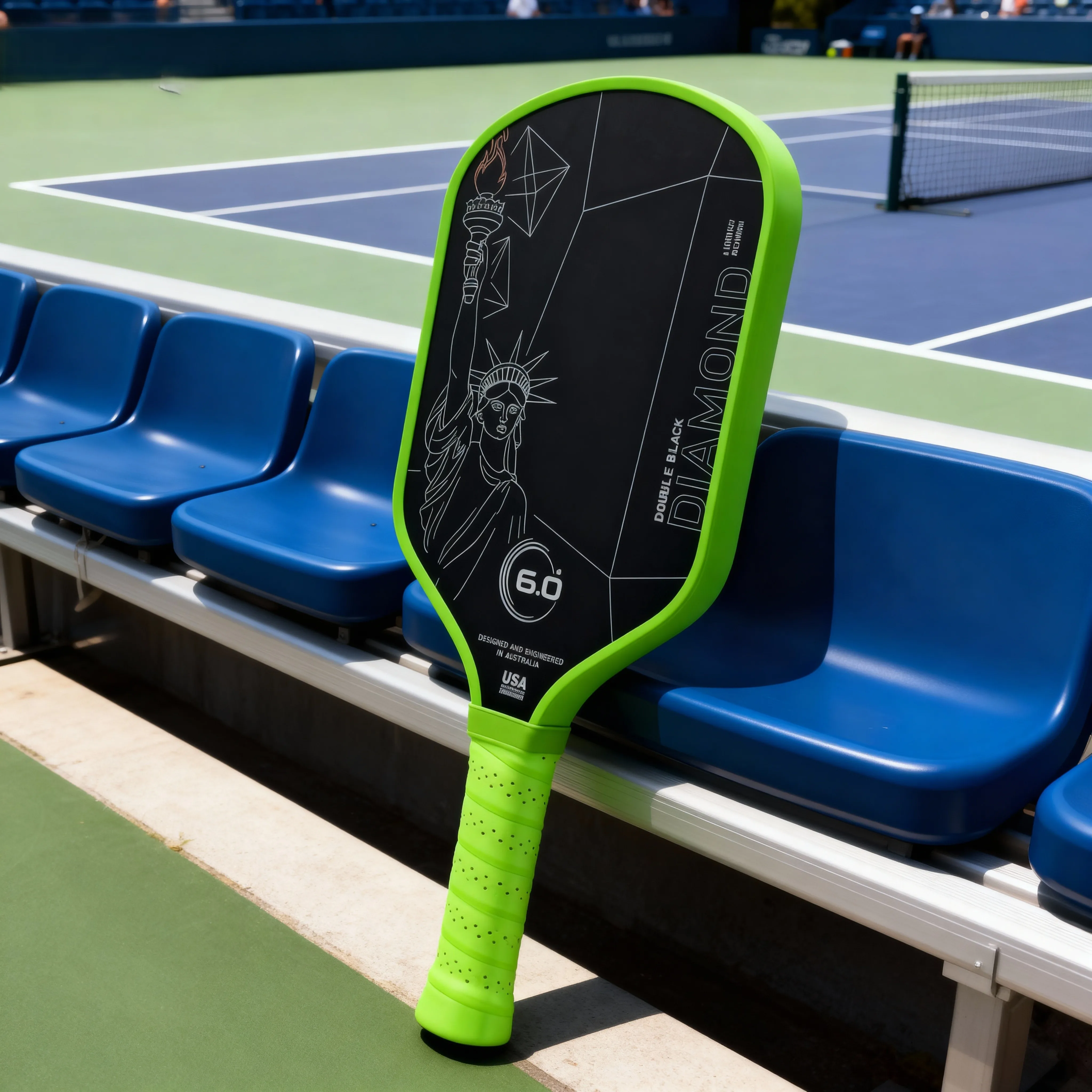 

Statue of Liberty Edition Thermoformed Pickleball Racket T700 Carbon Fiber Professional-Grade Lightweight