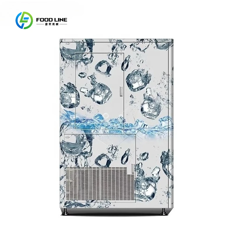 Vending Machine Supplier Weatherproof Outdoor Automatic Ice Vending Machine with Hygienic Auto Bagging Coin Credit Card