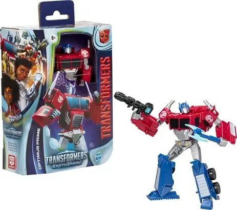 Transformers EarthSpark Deluxe Class Optimus Prime Prowl Thrash Nightshade 5-Inch Robot Action Figure Converts Toys