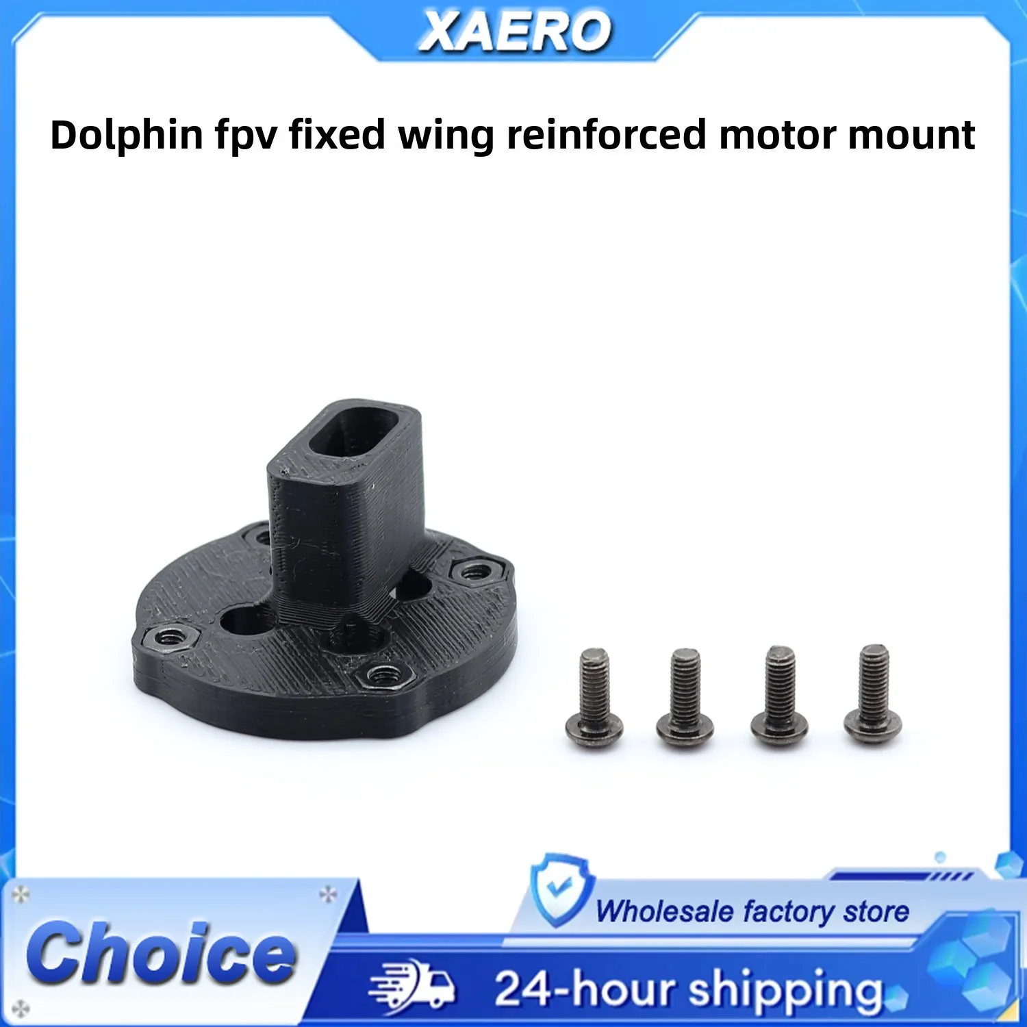 ATOMRC Dolphin Forward Swept Wing FPV Kit de avión - con soporte de motor reforzado impreso en 3D para durabilidad y rendimiento