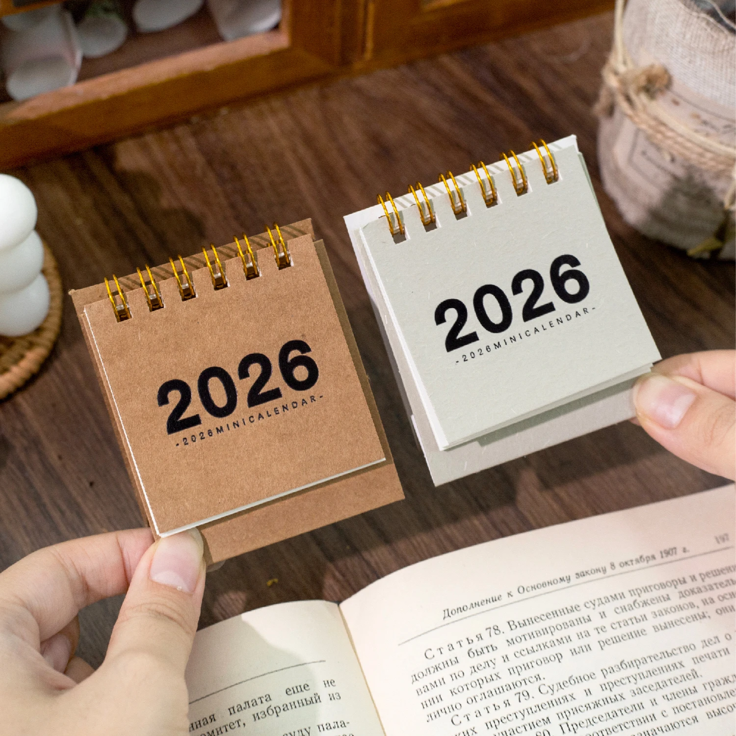 2026 صغير دوامة ملزمة إعادة الملء تقويم مكتبي الأعمال جدول شهري مخطط لمكتب مكتب المنزل الحديثة الحد الأدنى #2