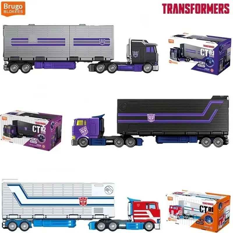 En stock BLOKEES Transformers Optimus Prime Motormaster CT01/CT02/CT03 1:64 18CM Figurine d'action Modèle de voiture de collection Jouets Cadeaux