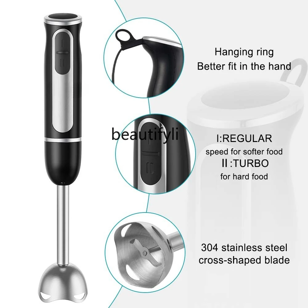 Juice cooking ground meat multi-function handheld mixer