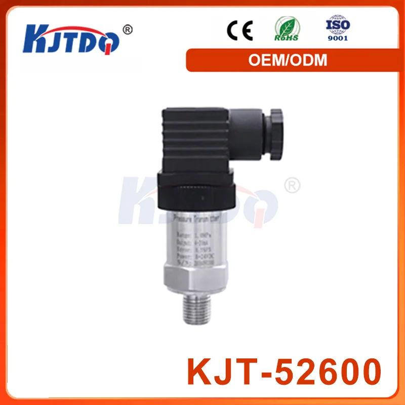 KJT 4-20 mA G1/2 0-10 bar Pressure Transducer Transmitter High Precision Small Pressure Sensor Switch