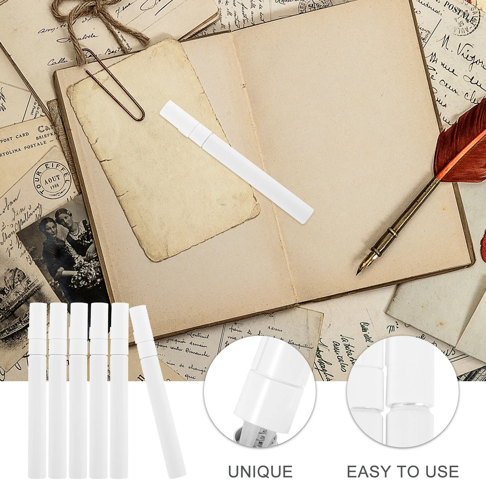 

6 шт. пустая многоразовая ручка для рисования, металлические прочные маркеры для граффити, инструменты для рисования для художников, многоразовая ручка для рисования