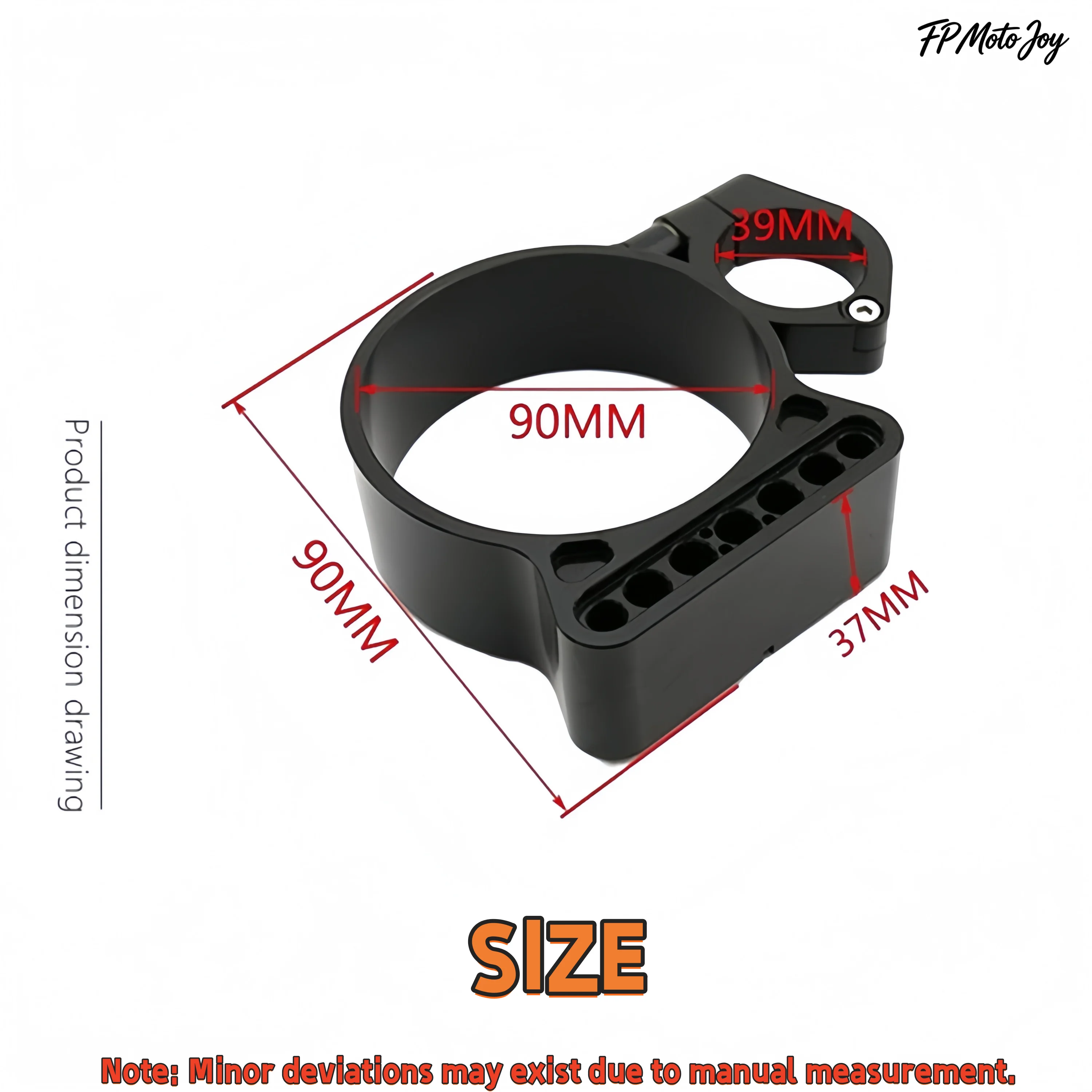 Black Side Mount Speedometer Relocation Bracket, Instrument Housing Cover Fit for Harley Sportster XL883 XL1200 Iron 883 48 72