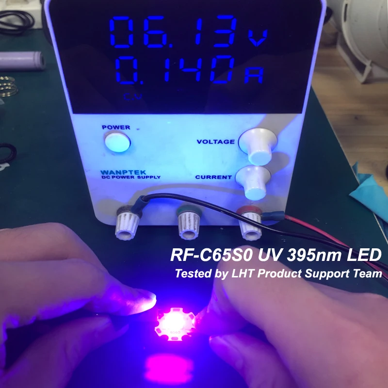 RF-C65S0 15W 6V 1400mA UV 365nm 395nm SMD 6565 LED