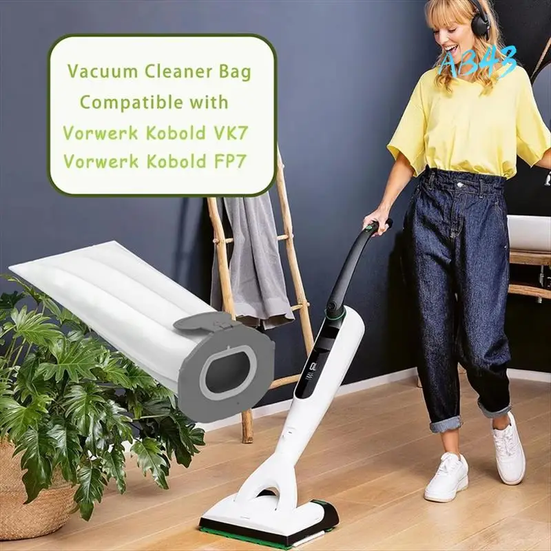 Сменные вакуумные мешки с фильтром AB43 для моделей Vorwerk Kobold VK7 FP7 VK7S FP7S — комплект аксессуаров для чистки