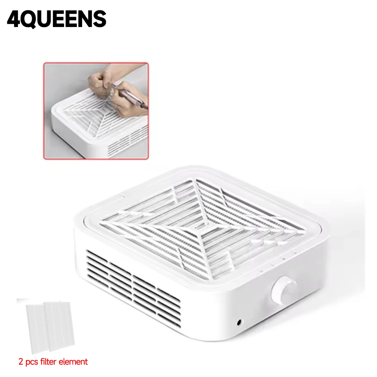 Suction Nail Vacuum Cleaner Manicure 120W Turbine Brushless Cleaner for Manicure Low-noise Dust Collector Fan Vacuum Cleaner