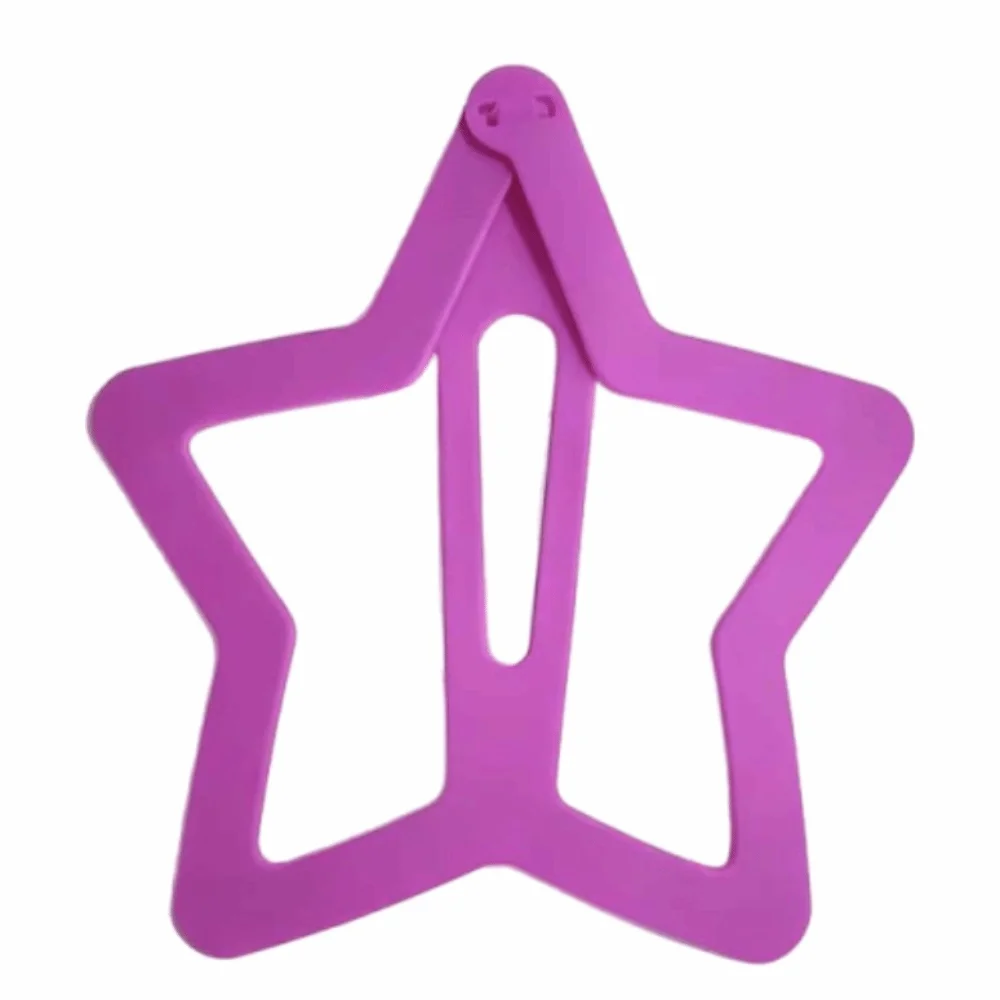 Trendy Creative Extra-large Star Hair Clip Solid Color Novelty Openwork Star Hairpin Cute INS Funny Hair Grip Girl