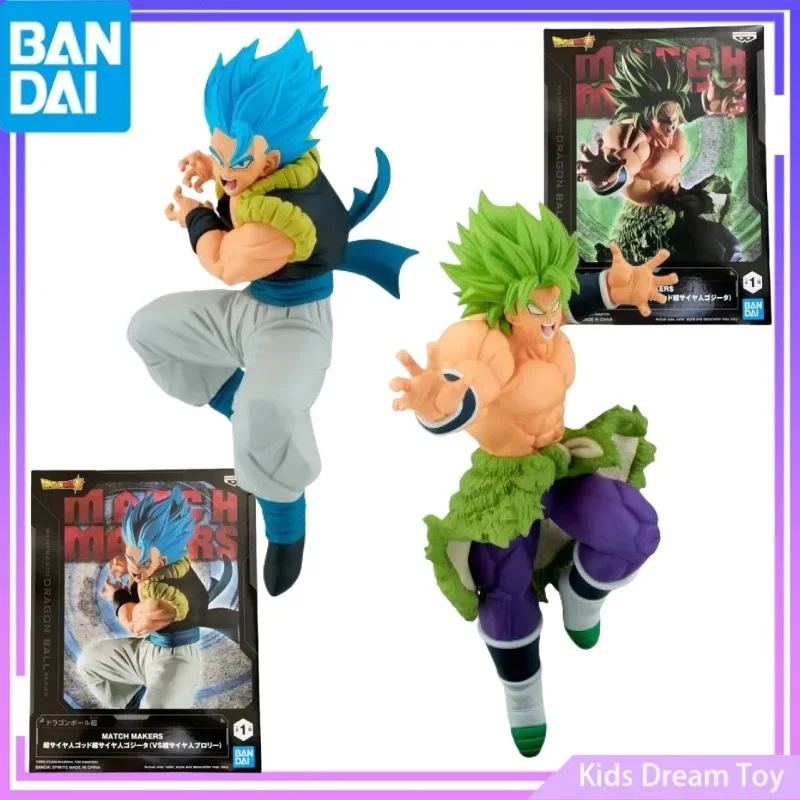 Bandai in Stock Original BANPRESTO DragonBall Super Anime MATCH MAKERS SUPER SAIYAN Broli&Gogeta Action Figures Toys Collectible