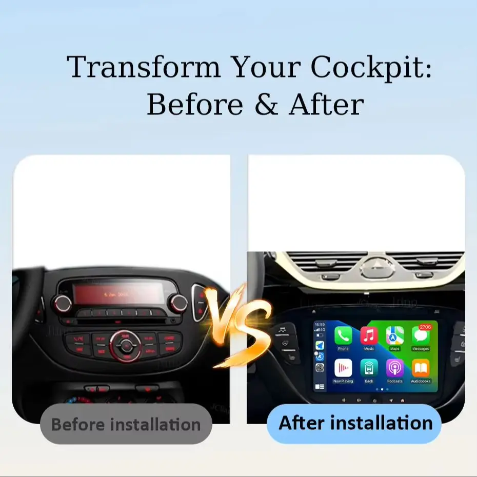 8 inch  for  Opel Corsa  E  2014 - 2019 Android Auto Car Radio  Mutimedia  Player  GPS Navigation Bluetooth  4G  DSP  WFi QLED