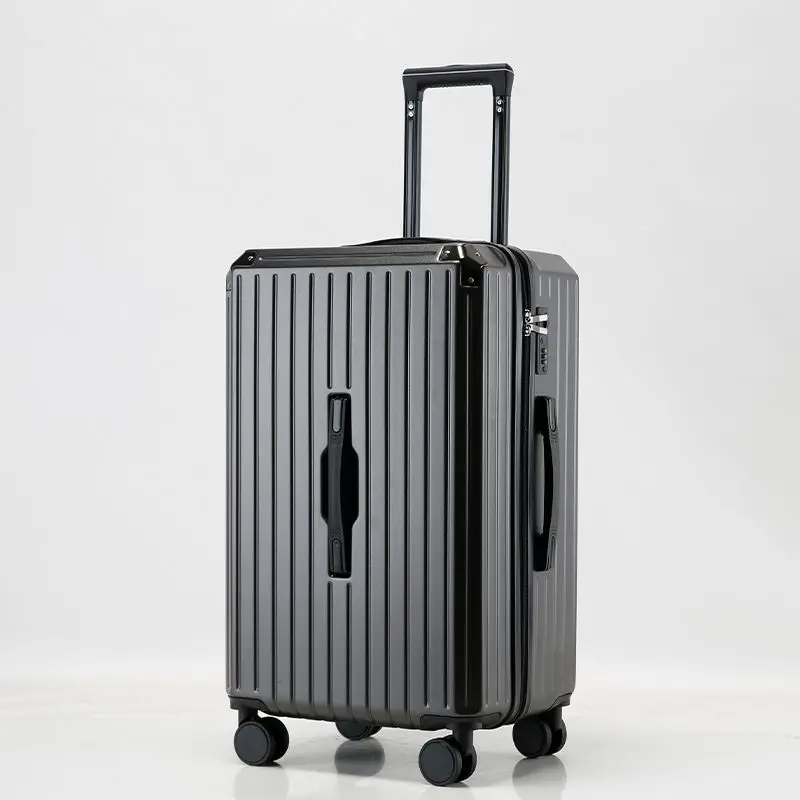 Travel Suitcase Large Capacity Trunk Aluminum Frame Trolley Bag Fashion Rolling Luggage Trolley Bag Password Lock Box