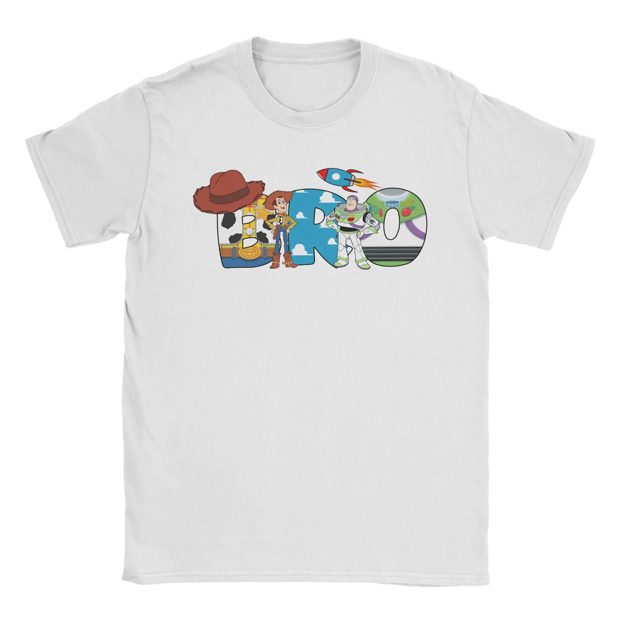 

Toy Story Bro Brother Family Birthday T-Shirt Men Awesome Cotton Tees O Neck Short Sleeve T Shirt Plus Size Tops
