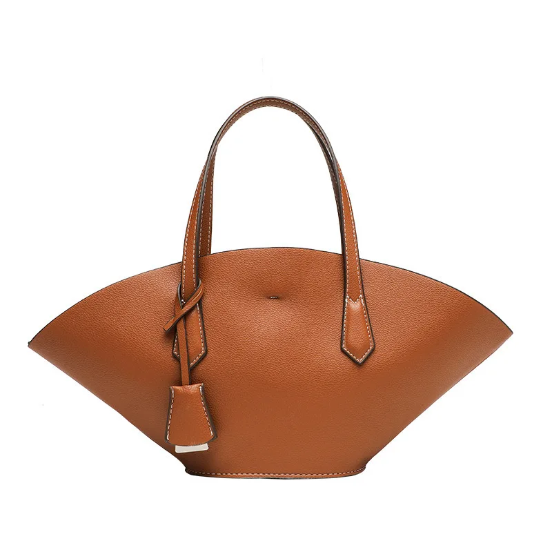 

Simple Style Autumn New Product Hand-held Single-shoulder Crossbody Tote Bag Shell-shaped Bag