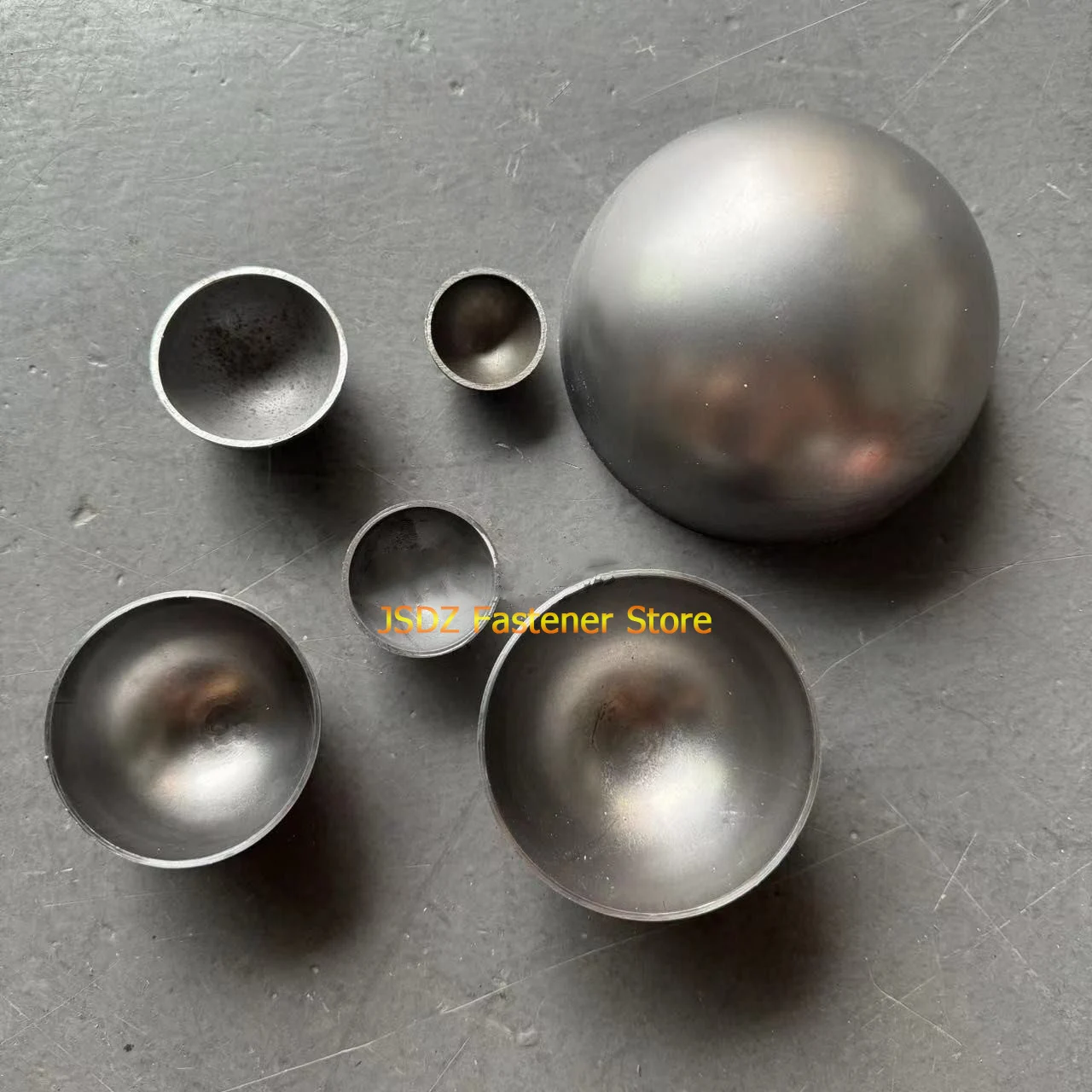 1-10pcs Iron Hollow Hemisphere OD 17-1000mm Semisphere Ironwork Spraying Welding Decoration Sealing