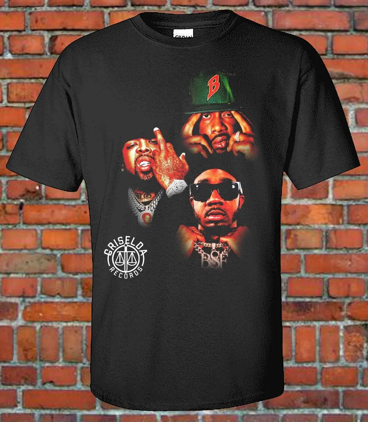 Griselda Records Death Row Themed Tee Conway, Benny, WestSide Gunn ( EXCLUSIVE )