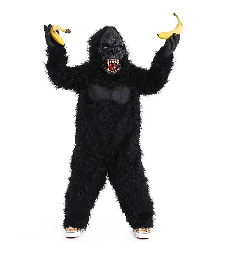 

Halloween Children's Monster Animal Costumes King Kong Chimpanzee Plush Jumpsuit Carnaval Party Cosplay Kids Costume