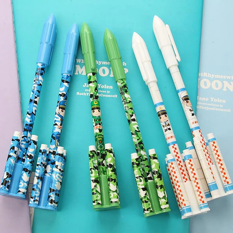 

Creative Rocket Missile Modeling Neutral Pen Environmental Cartoon Student Water-based Pen Student Supplies Signature Pen