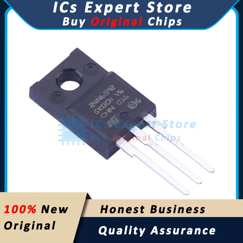 5PCS/LOT Original MOS STF24N65M2 N Channel Mosfet  650V 16A STF24N65M2 24N65M2 TO-220F