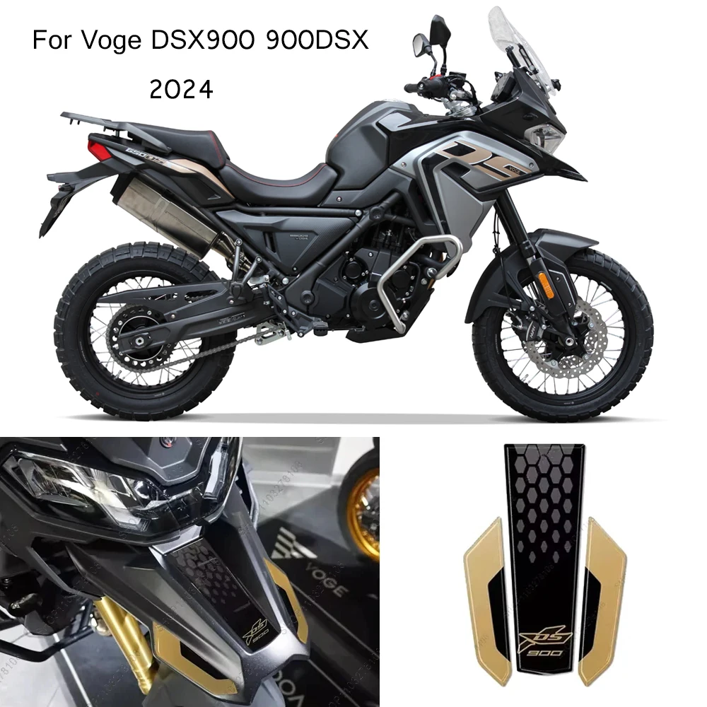 

For Voge 900DSX 900dsx DS900X DSX900 900 DSX 2024 Motorcycle 3D Epoxy Resin Front Peak Waterproof Non-Slip protection Sticker