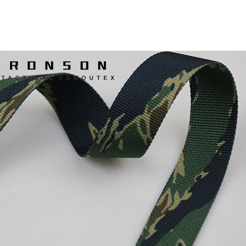 Outdoor Equipment Camouflage Ribbon 2.5cm Tactical Bag Strap Accessories Waist Seal Molle System Strap Accessories