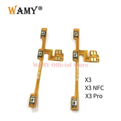 Power Volume Button Flex Cable For Xiaomi Poco X3 / X3 NFC / X3 Pro / X3 GT / X4 Pro 5G / X4 GT Side Key Switch ON OFF Button