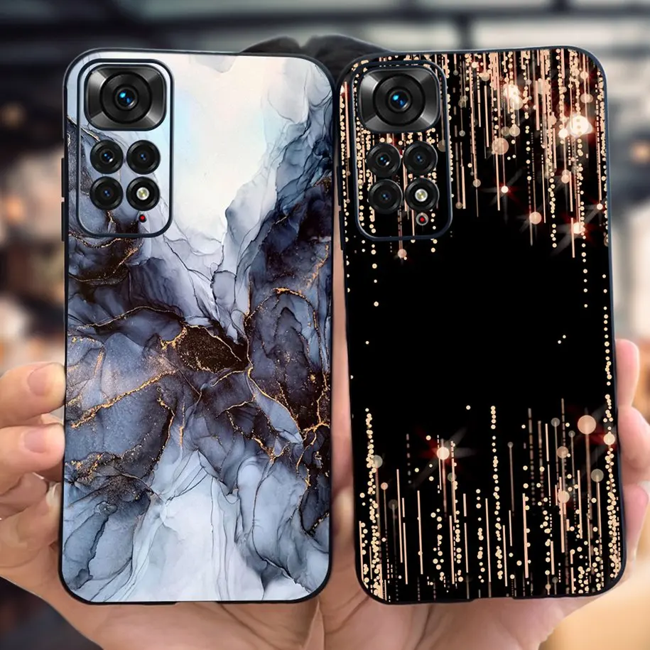 Dla Xiaomi Redmi Note 11s 4G Etui Fashion Marble TPU Funda Miękki silikonowy pokrowiec na Xiaomi Redmi Note 11 Coque Note11 Bumper