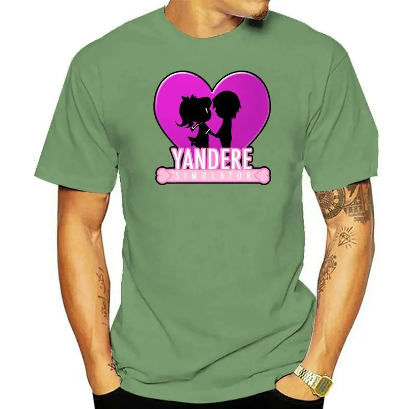 Men Short sleeve tshirt Yandere Simulator   Yandere Love Print Unisex T Shirt Women t-shirt