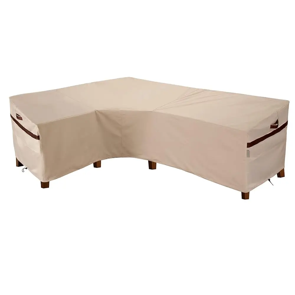 

Outdoor L Shaped Sectional Sofa 85''L X 106''L X 34''D X 31''/26''H Cover Waterproof Patio Furniture Cover Sectional Couch