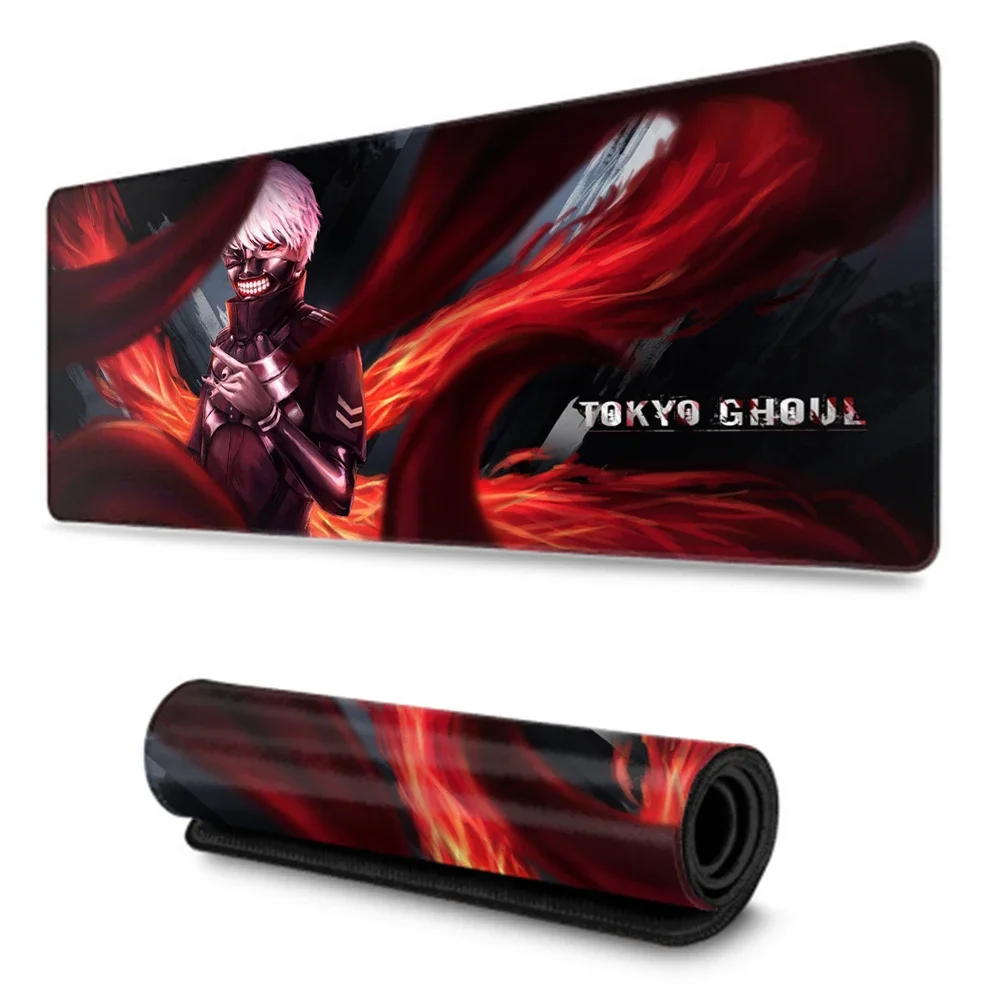 Anime Tokyo Ghoul Customized HD Printing Gaming Mousepad Computer Lock Edge Natural Rubber E-sports Desk Pad Large Mouse Pad